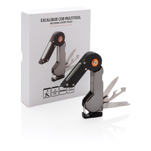 Multifunkční nůž Excalibur s COB světlem