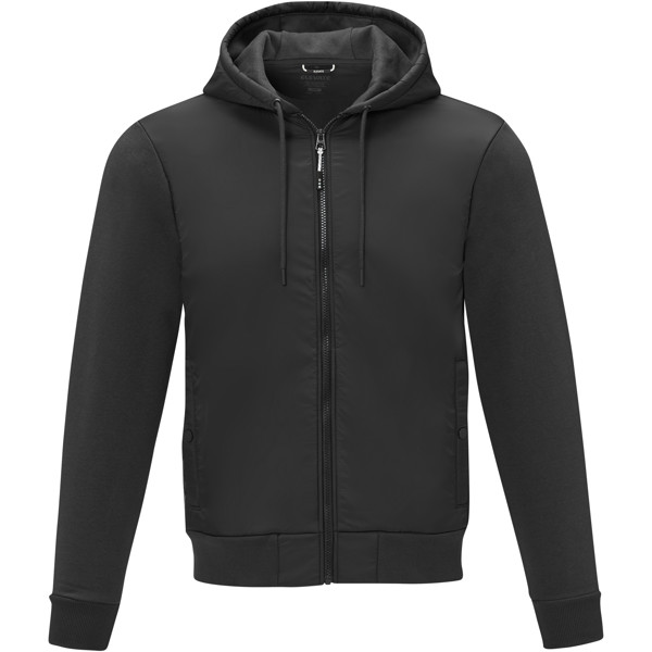 Darnell men's hybrid jacket - Solid Black / 3XL