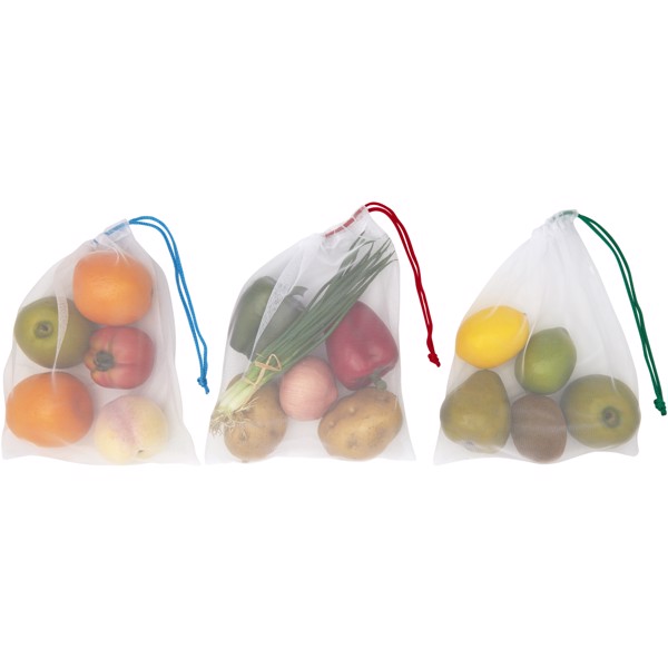 Trio RPET mesh pouch set