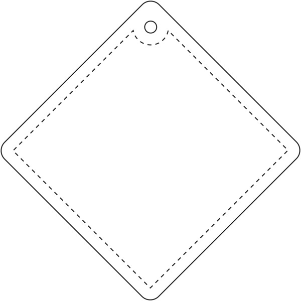 RFX™ H-09 diamond reflective PVC hanger small - White