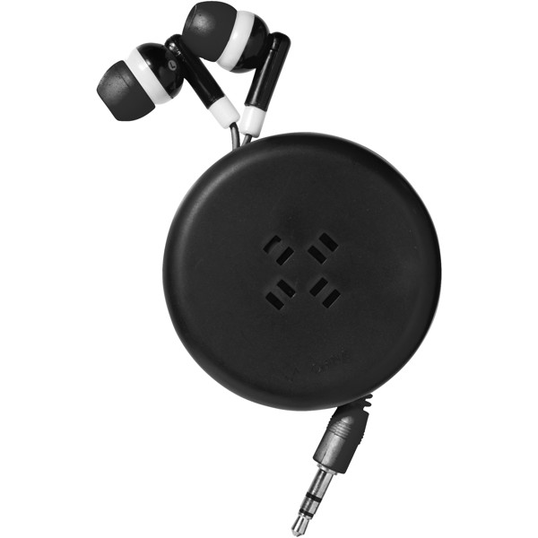 Reely retractable earbuds - Solid black