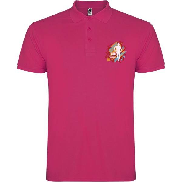 Star short sleeve men's polo - Rossette / XS