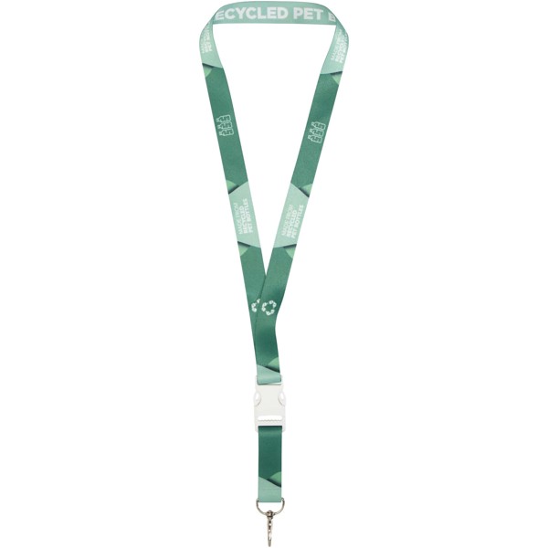 Lanyard de PET reciclado con sublimación por ambas caras "Bucks"