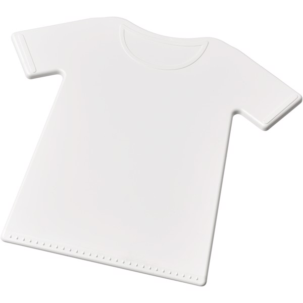 Brace t-shirt shaped ice scraper