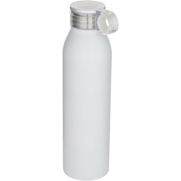Grom 650 ml RCS recycled stainless steel water bottle - White