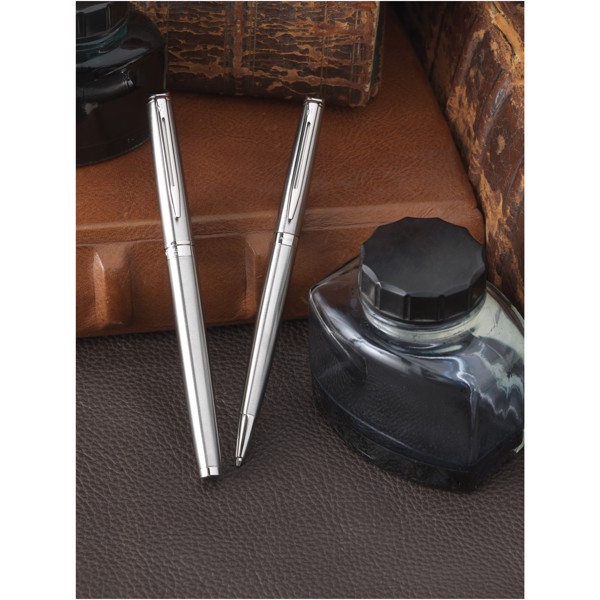 Waterman Hémisphère rollerball pen (black ink) - Silver