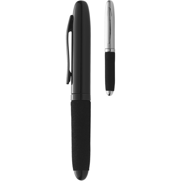 Vienna ballpoint pen - Silver / Solid black