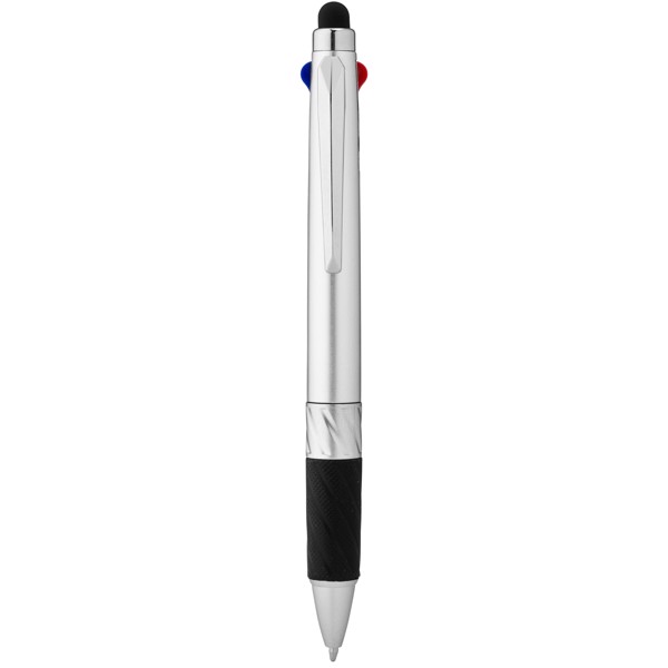 Burnie multi-ink stylus ballpoint pen - Silver