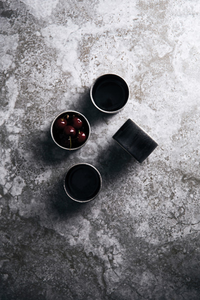 VINGA Nomimono bowl set mini, 4 pcs set - Black