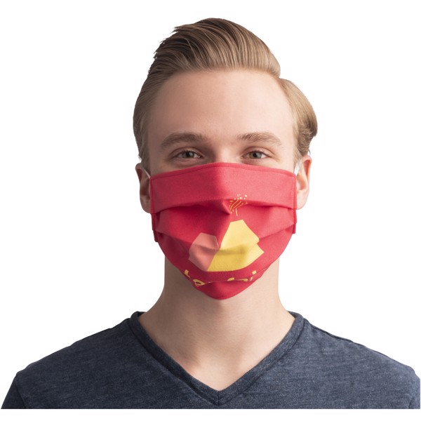 Sublimation reuseable mask with elastic bands