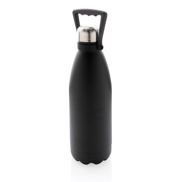 ​Large vacuum stainless steel bottle 1.5L - Black