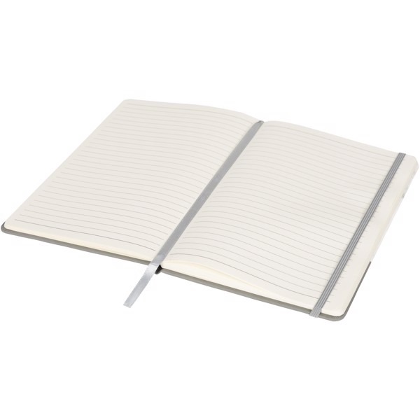 Two-tone A5 marble look notebook - Grey