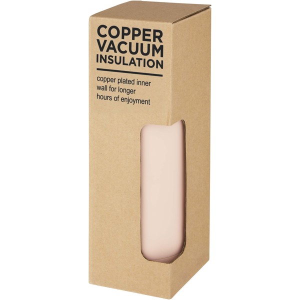 Spring 500 ml copper vacuum insulated bottle - Pale Blush Pink