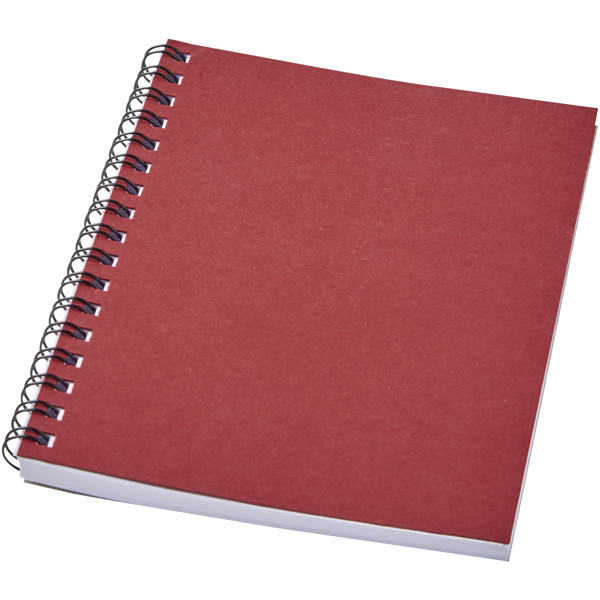 Desk-Mate® A6 colour spiral notebook - Red