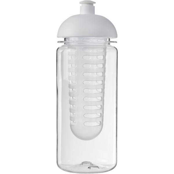 H2O Active® Octave Tritan™ 600 ml dome lid bottle & infuser - Transparent / White