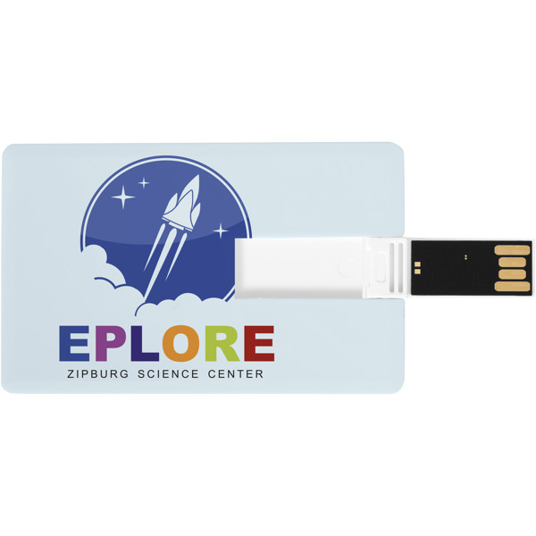 Slim Credit card - White / 1GB