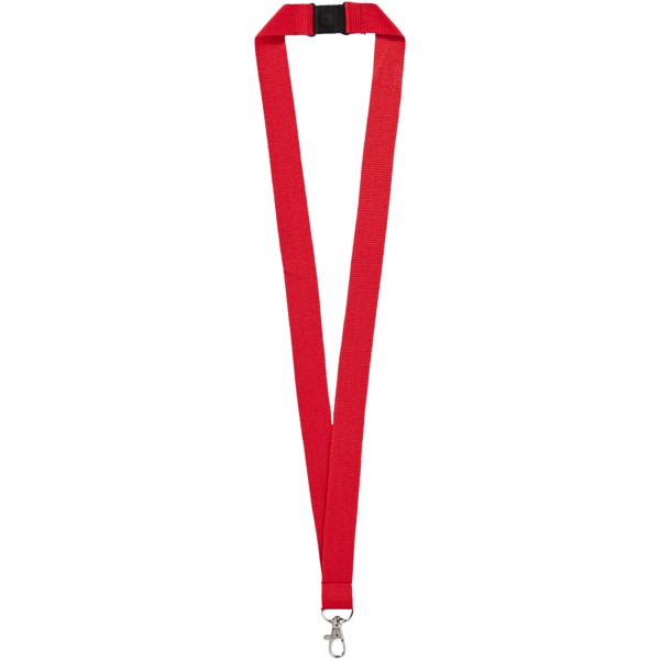 Lago lanyard with break-away closure - Red