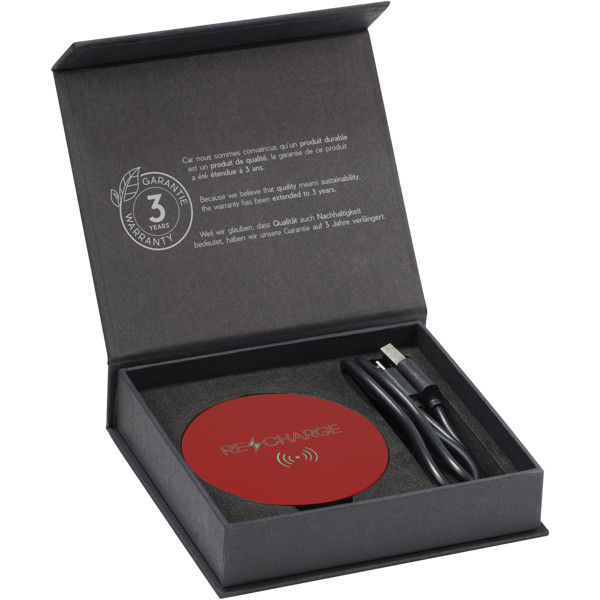 SCX.design W12 wireless charging station - Mid Red