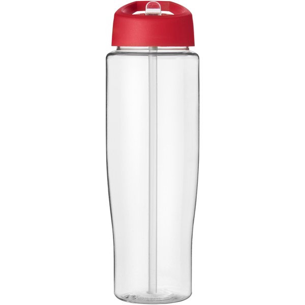 Sportovní láhev s víčkem s hubičkou H2O Tempo® 700 ml - Průhledná / Červená s efektem námrazy
