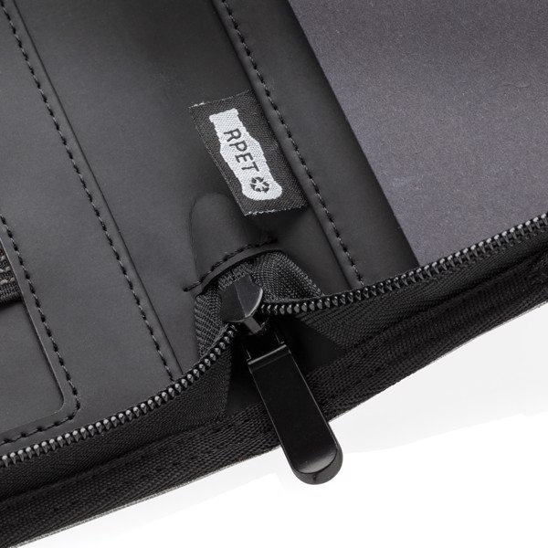 Air 5W wireless charging portfolio A4 w/ 5000 mAh powerbank - Grey