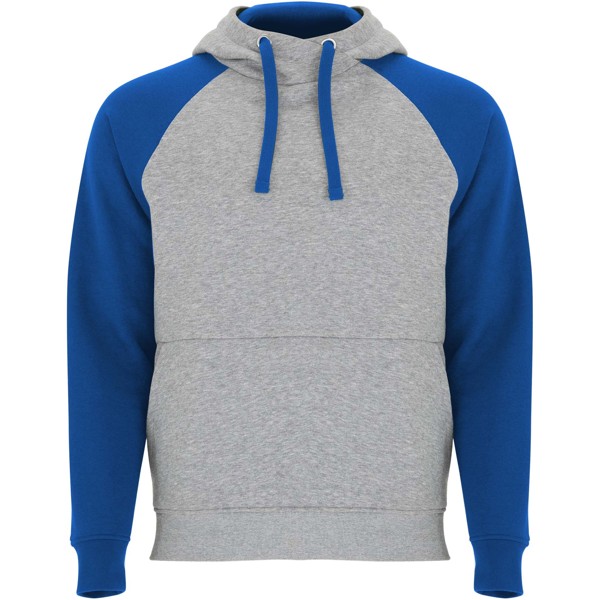 Badet kids two-tone hoodie - Heather Grey / Royal Blue / 5/6
