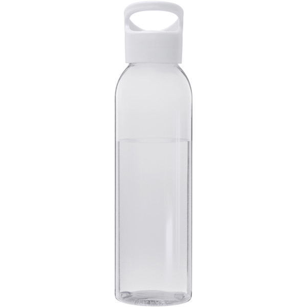 Sky 650 ml recycled plastic water bottle - White
