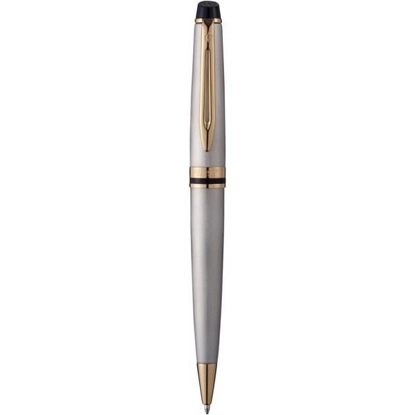 Waterman Expert ballpoint pen (blue ink) - Steel / Gold
