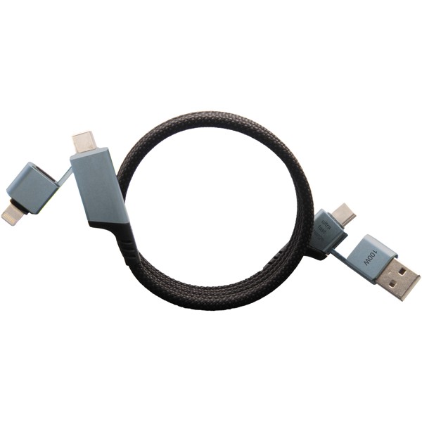 SCX.design C52 100W 4-in-1 rPET magnetic ultra fast charging cable