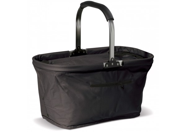 Foldable picnic basket 2-in-1 cooling bag - Black