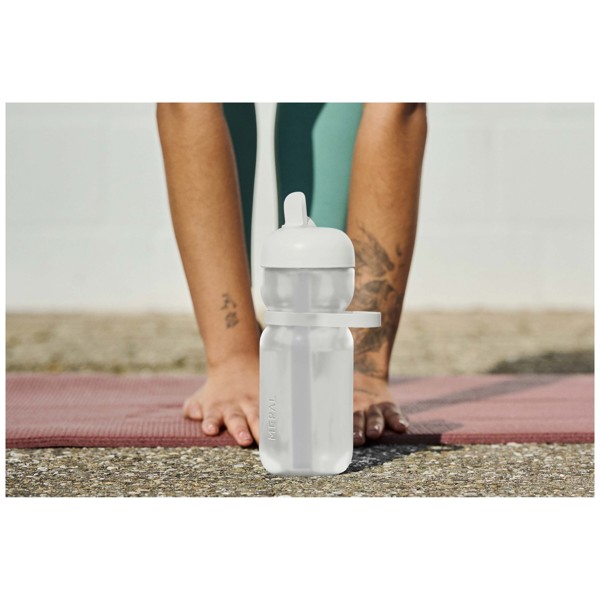 Mepal 600 ml sport bottle with flip lid - White