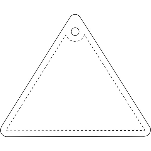RFX™ H-12 triangle reflective PVC hanger - White