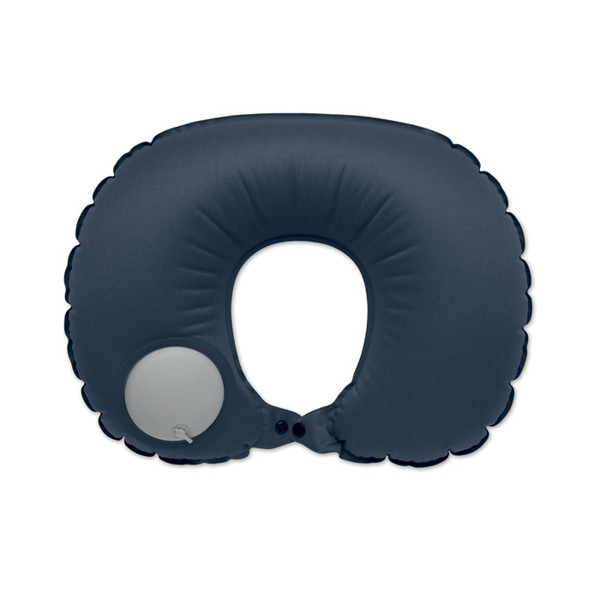Fast inflatable travel pillow Heddow - Blue