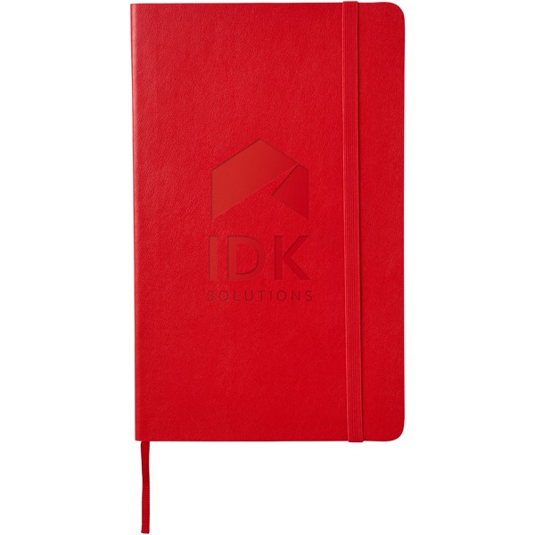 Classic L soft cover notebook - dotted - Scarlet red