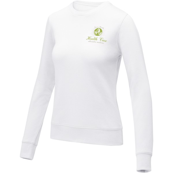 Zenon women’s crewneck sweater - White / 3XL