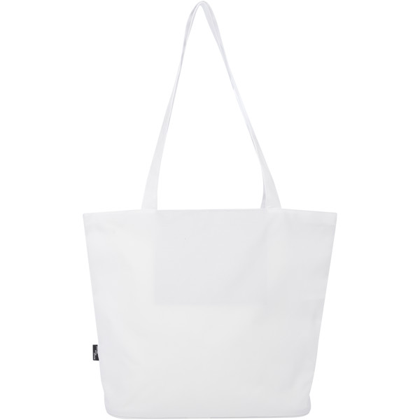 Panama GRS recycled zippered tote bag 20L - White