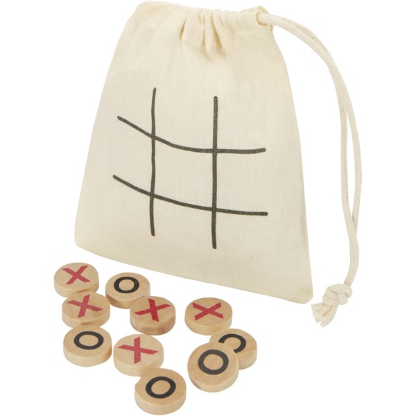 Whorl wooden tic, tac, toe game