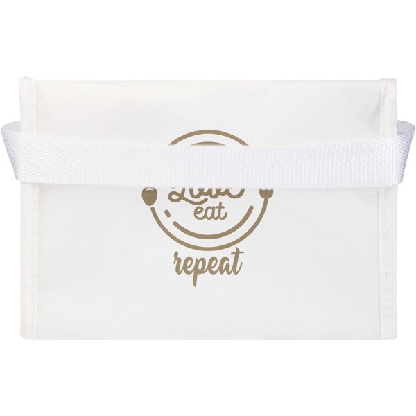 Spectrum 6-can recycled non-woven cooler bag 4L - White