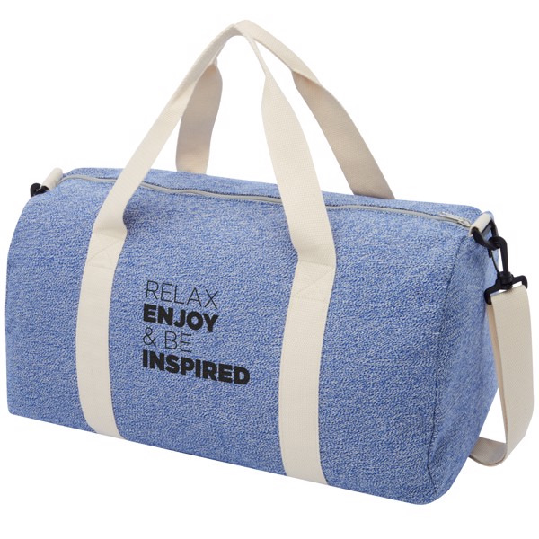 Bolsa de lona de poliéster y algodón reciclado de 450 g/m² "Pheebs" - Azul marino