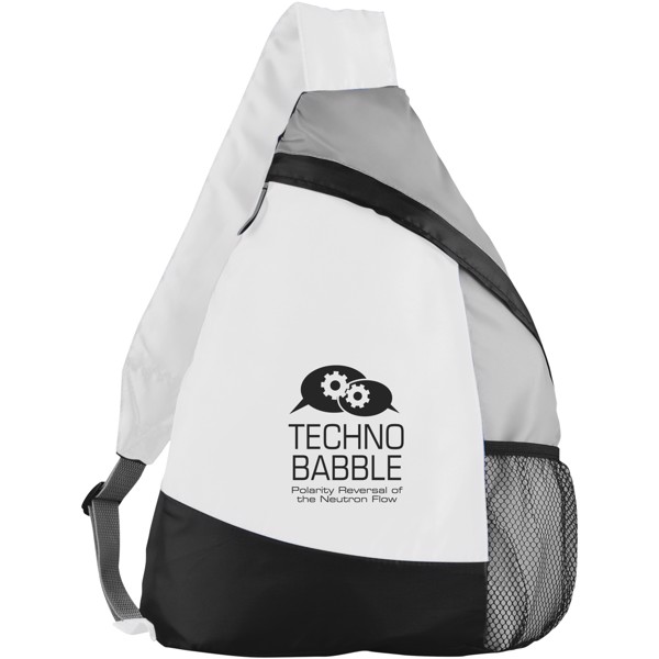Armada sling backpack - White / Solid black / Grey