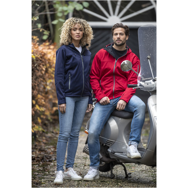 Match men's softshell jacket - Red / S