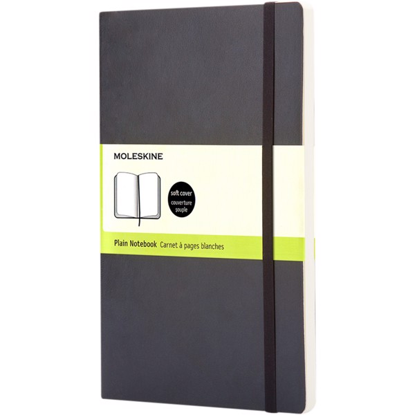 Moleskine Classic L soft cover notebook - plain - Black