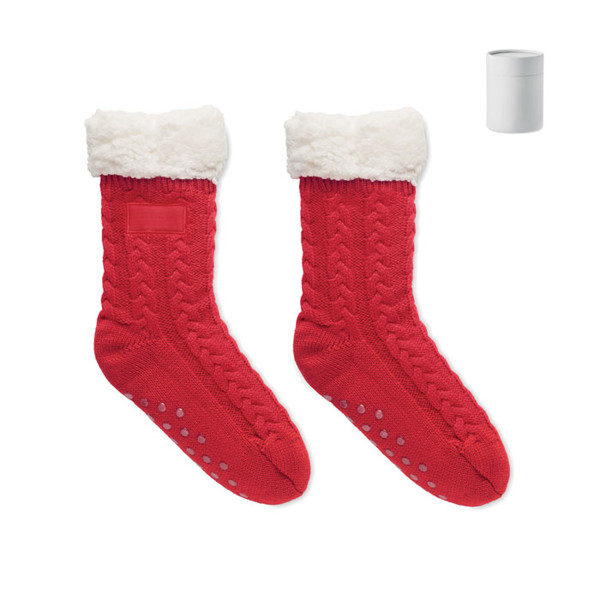 Pair of slipper sock M Canichie - Red