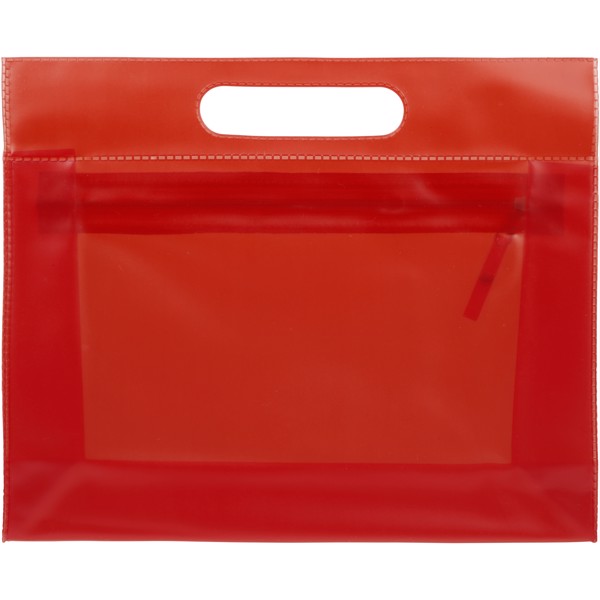 Neceser de PVC transparente "Paulo" - Rojo