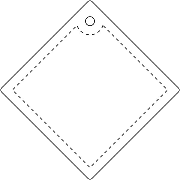 RFX™ H-20 diamond reflective PVC hanger large - White