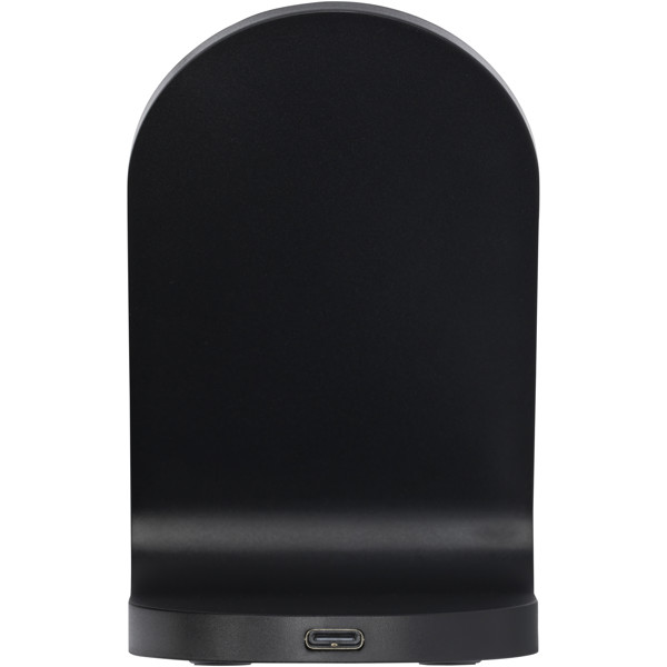 Loop 15W dual coil RCS recycled plastic wireless charging stand