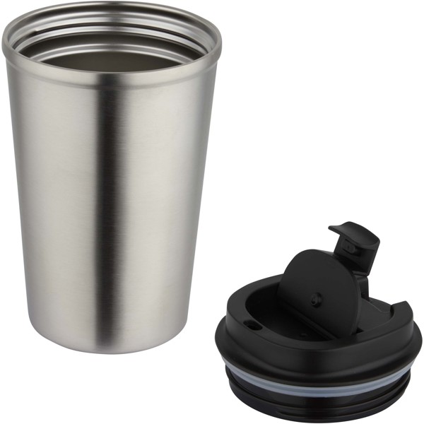 Newport 350 ml double wall vacuum insulated stainless steel tumbler - Matted Silver