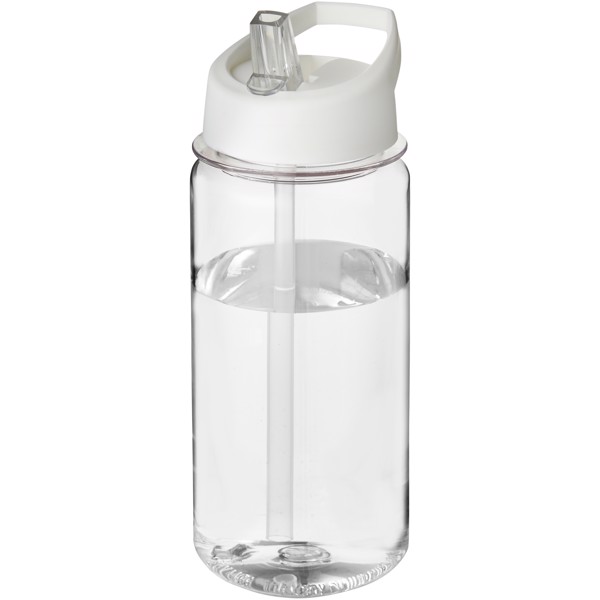 H2O Active® Octave Tritan™ Bidón deportivo con tapa con boquilla de 600 ml - Transparente / Blanco