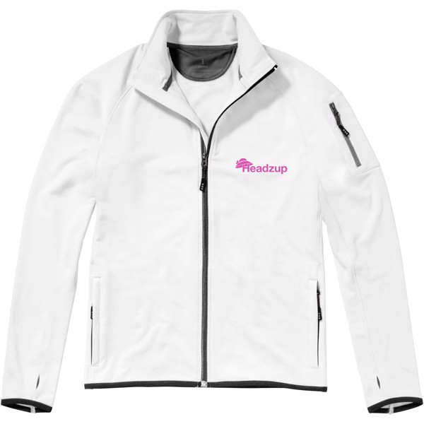 Mani Powerfleecejacke für Herren - weiss / XL