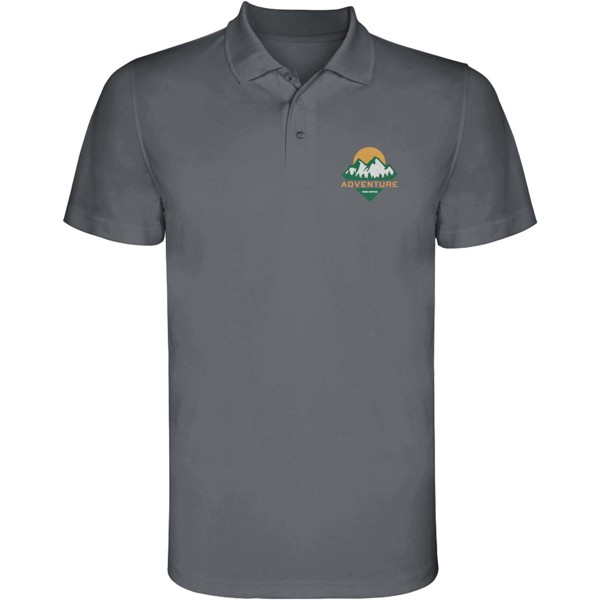 Monzha short sleeve men's sports polo - Lead / S