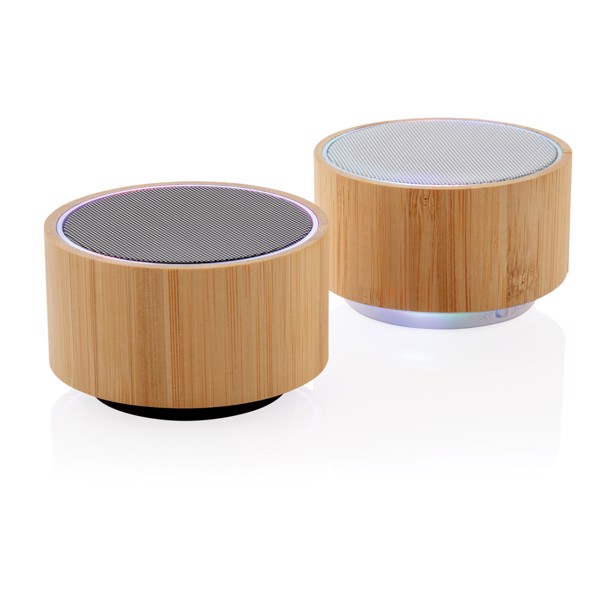 Bamboo wireless speaker - White / Brown